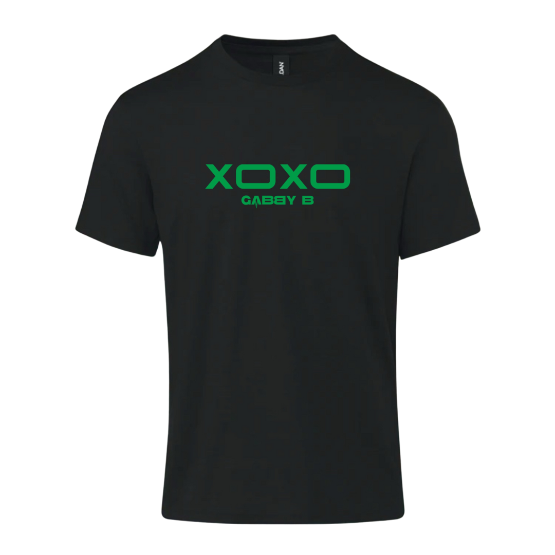 Men's Classic Fit Black/Green "XOXO" T-Shirt