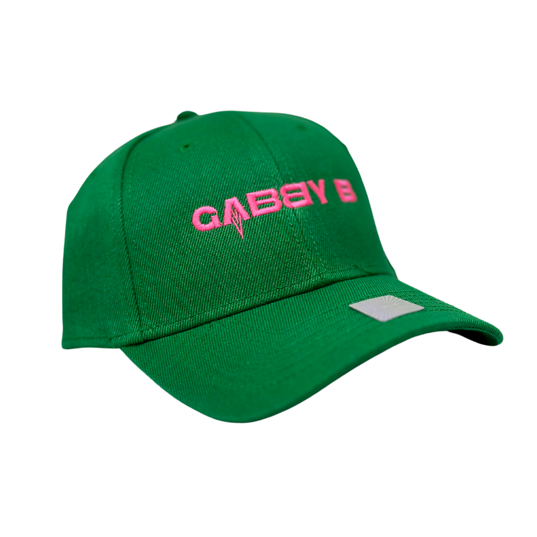 Green Adjustable Velcro "Gabby B" Logo Hat