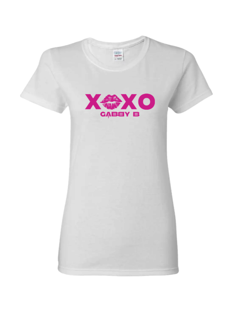 Women's Classic Fit White/Pink "XOXO" T-Shirt