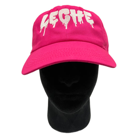 Hot Pink Adjustable "LECHE" Hat