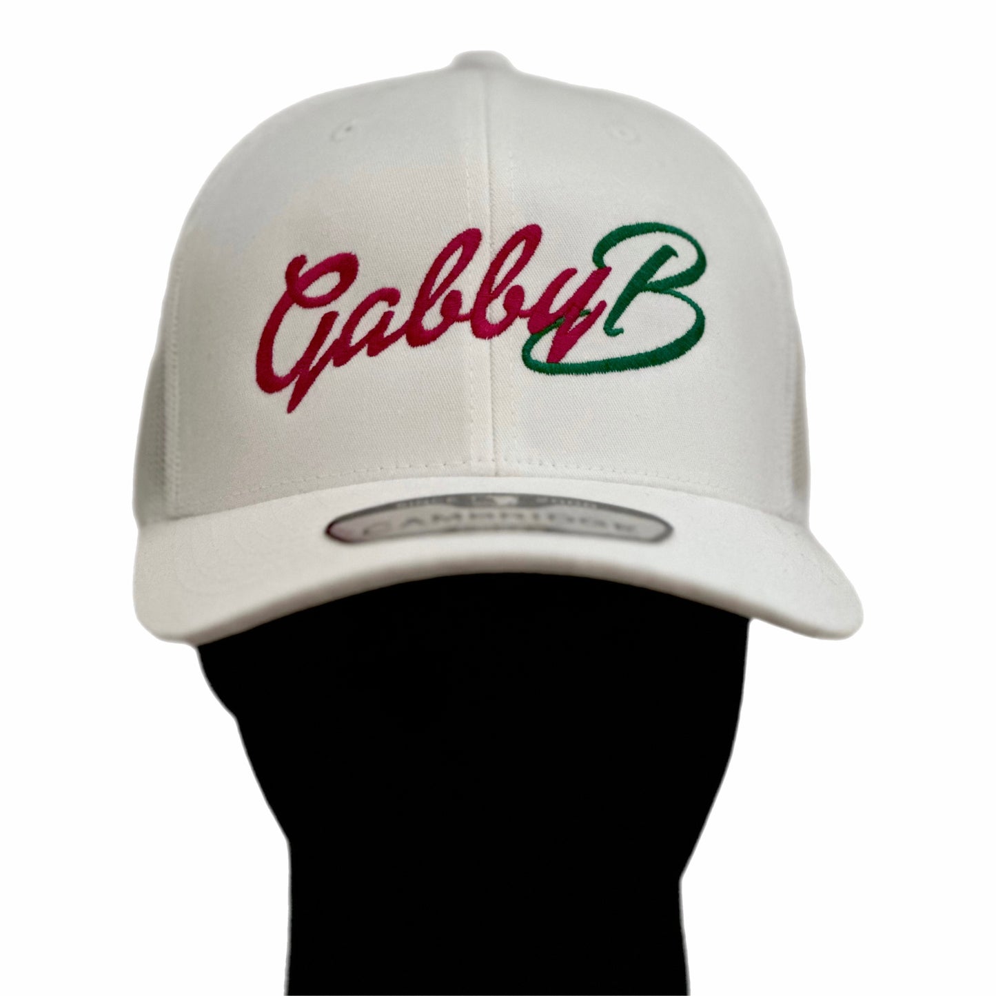 White Snap Back "Gabby B" Hat